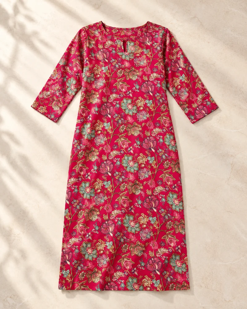 AI-styled floral kurta ready to order